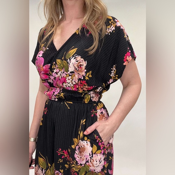 By together black floral romper - Picture 3 of 4